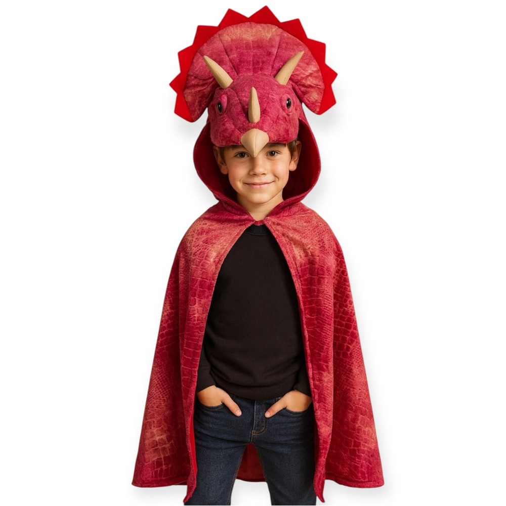 Great Pretenders Triceratops Dinosaur Cape Kids Costume (1292)